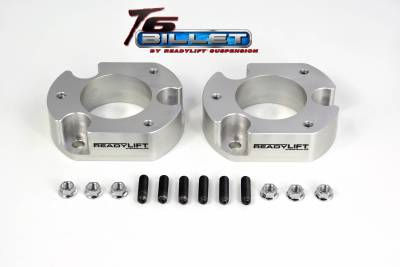 ReadyLift - ReadyLift 2.5in. T6 BILLET ALUMINUM LEVELING KIT ANODIZED, SILVER IN COLOR T6-2058-S