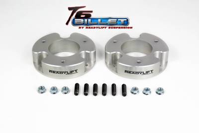 ReadyLift - ReadyLift 2.0in. T6 BILLET ALUMINUM LEVELING KIT ANODIZED, SILVER IN COLOR T6-4000-S