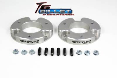 ReadyLift - ReadyLift 1.5in. T6 BILLET ALUMINUM LEVELING KIT ANODIZED, SILVER IN COLOR T6-4010-S