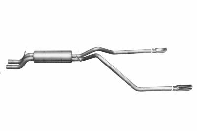 Gibson Performance Exhaust Cat-Back Dual Split Exhaust System, Aluminized 5550