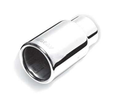 Gibson Performance Exhaust Stainless Rolled Edge Straight Exhaust Tip 500375