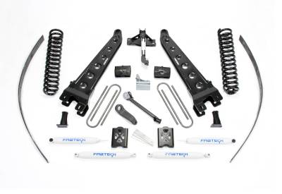 Fabtech 8in RAD ARM SYS W/COILS & PERF SHKS 05-07 FORD F250 4WD W/O FACTORY OVERLOAD K2015