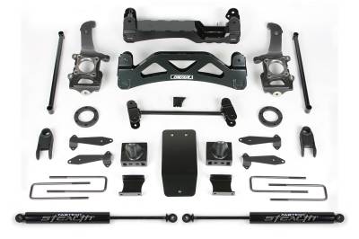 Fabtech 6in BASIC SYS W/FRT SHK EXTNS & STEALTH RR 04-08 FORD F150 4WD V8 ONLY K2116M