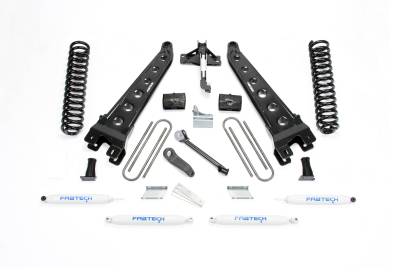 Fabtech 6" RAD ARM SYS W/COILS & PERF SHKS 2008-16 FORD F250 4WD K2119