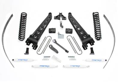 Fabtech 8" RAD ARM SYS W/COILS & PERF SHKS 2008-16 FORD F250 4WD W/O FACTORY OVERLOAD K2123