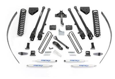 Fabtech 8" 4LINK SYS W/COILS & PERF SHKS 2008-16 FORD F250 4WD W/O FACTORY OVERLOAD K2125