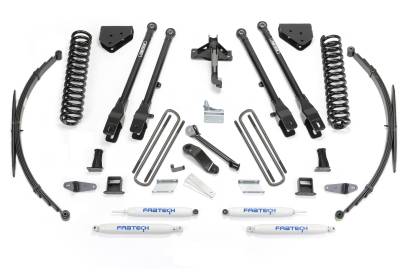 Fabtech 8" 4LINK SYS W/COILS & RR LF SPRNGS & PERF SHKS 2008-16 FORD F250/350 4WD K2129