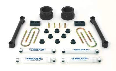 Fabtech - Fabtech 3in BASIC SYS W/PERF SHKS 94.5-01 DODGE 1500 4WD K3001