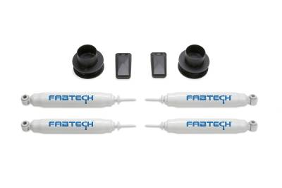 Fabtech - Fabtech 2.5in COIL SPCR KIT W/PERF SHKS 2014-16 RAM 2500 4WD K3060