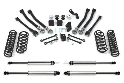 Fabtech 5in SHORTARM SYS W/COILS & DLSS SHKS 07-15 JEEP JK 4WD K4038DL
