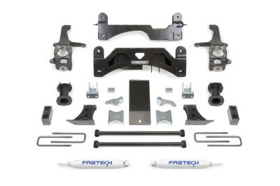 Fabtech 6in BASIC SYS W/C/O SPACERS & PERF RR SHKS 07-15 TOYOTA TUNDRA 2/4WD K7009