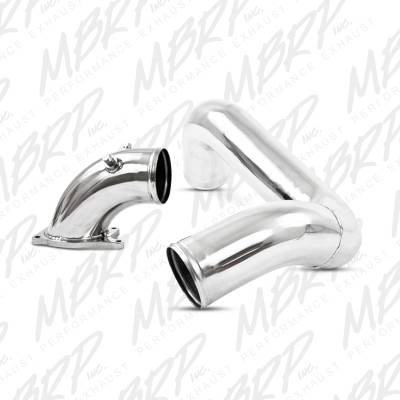 MBRP Exhaust 3" Driver Side Intercooler Pipe, polished aluminum IC1975