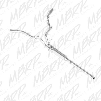 MBRP Exhaust 3" Cat Back,  Dual Split Side, AL S5082AL .