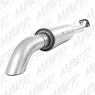 MBRP Exhaust 3 1/2" Cat Back, Single Turn Down, AL S5242AL.