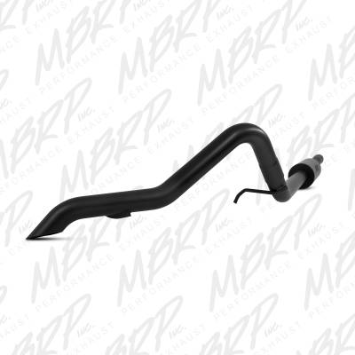 MBRP Exhaust 2 1/2" Off-Road Tail Pipe, Muffler before Axle, Black Coated S5514BLK?