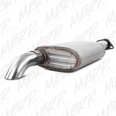 MBRP Exhaust 2 1/2" Cat Back, Single, Off-Road, Turn Down, T409 S5522409