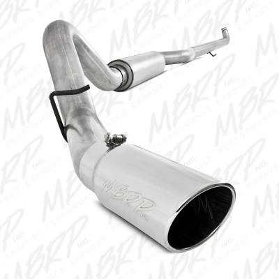 MBRP Exhaust 4" Down Pipe Back, Single Side, Off-Road (includes front pipe), AL S6004AL