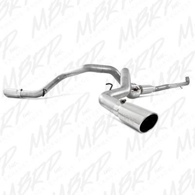 MBRP Exhaust 4" Down Pipe Back, Cool Duals, Off-Road (includes front pipe), AL S6006AL