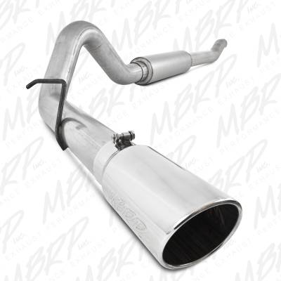 MBRP Exhaust 4" Turbo Back, Single Side (Stock Cat) Exit, AL S6206AL.