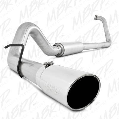 MBRP Exhaust 4" Turbo Back, Single Side Exit, Off-Road, AL S6212AL.