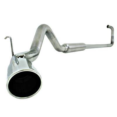 MBRP Exhaust 4" Cab & Chassis, Turbo Back, Single Side Exit, Off Road, T409 S6240409.