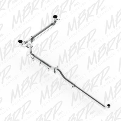 MBRP Exhaust 5" Down Pipe Back, Dual SMOKERS (incl. front pipe), AL S8008AL