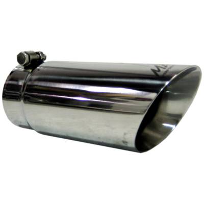 MBRP Exhaust Tip, 3 1/2" O.D. Dual Wall Angled  4" inlet  10" length, T304 T5110.