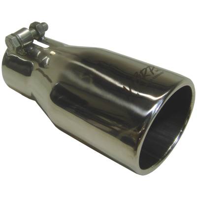 MBRP Exhaust Tip, 3 3/4" O.D. Oval 2 1/2" inlet 7 1/16" length, T304 T5116.