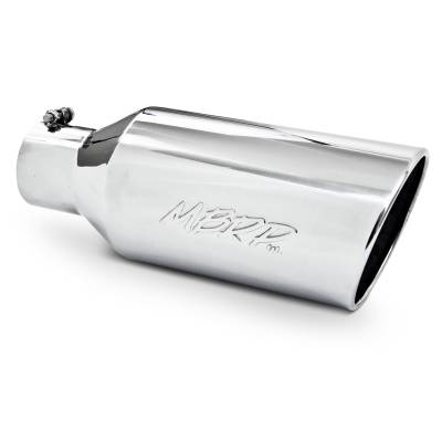 MBRP Exhaust Tip, 7" O.D., Rolled End, 4" inlet 18" in length, T304 T5126.