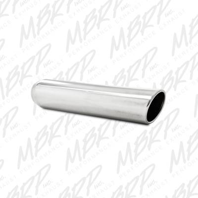 MBRP Exhaust 3.5" OD, 2.5" inlet, 16" in length, Angled Cut Rolled End, Weld on, T304 T5132?