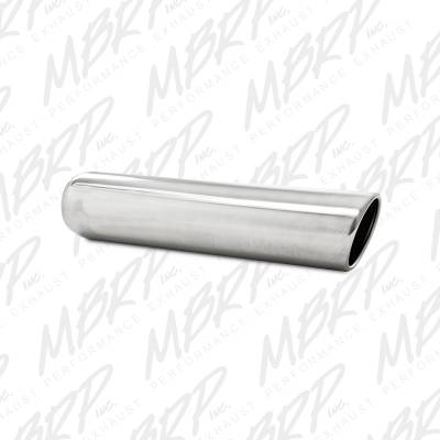 MBRP Exhaust 3.5" OD, 3" inlet, 16" in length, Angled Cut Rolled End, Weld on, T304 T5133?