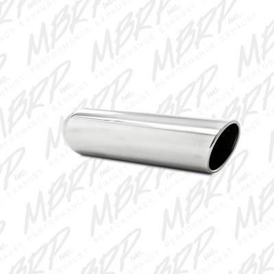 MBRP Exhaust 4" OD, 2.25" inlet, 16" in length, Angled Cut Rolled End, Weld on, T304 T5134?