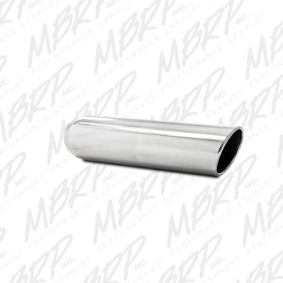 MBRP Exhaust 4" OD, 2.5" inlet, 16" in length, Angled Cut Rolled End, Weld on, T304 T5135?