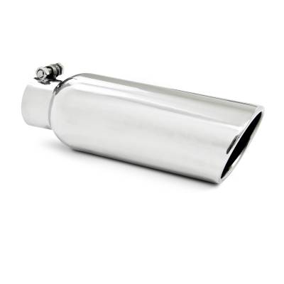 MBRP Exhaust 4" OD, 2.5" inlet, 12" in length, Angled cut Rolled End, Weld on, T304 T5140?