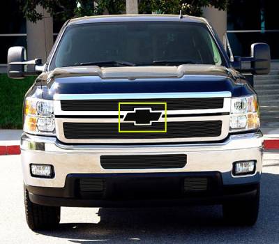 T-Rex 2011-2014 Silverado HD  LOGO ALUMINUM BLACK BOWTIE 19115B