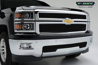 T-Rex 2014-2015 Silverado  BILLET ALUMINUM BLACK Grille 20121B