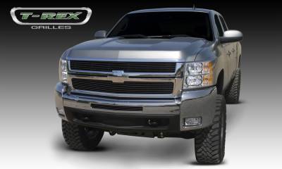 T-Rex 2007-2010 Silverado HD  BILLET ALUMINUM BLACK Grille 21112B