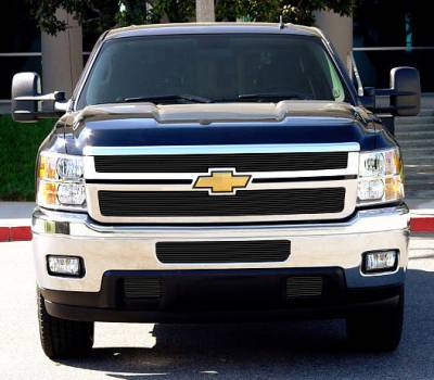 T-Rex 2011-2014 Silverado HD  BILLET ALUMINUM BLACK Grille 21114B