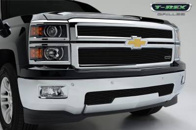 T-Rex 2014-2015 Silverado  BILLET ALUMINUM BLACK Grille 21117b