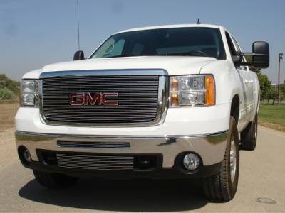 T-Rex 2007-2010 Sierra HD  BILLET ALUMINUM POLISHED Grille 21207