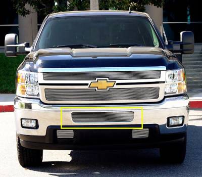 T-Rex 2011-2014 Silverado HD  BILLET ALUMINUM POLISHED BUMPER 25114