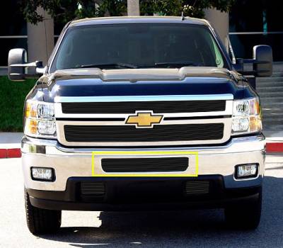 T-Rex 2011-2014 Silverado HD  BILLET ALUMINUM BLACK BUMPER 25114B