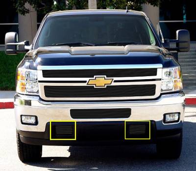 T-Rex 2011-2014 Silverado HD  BILLET ALUMINUM BLACK BUMPER 25115B