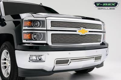 T-Rex 2014-2015 Silverado  SPORT  STEEL CHROME Grille 44117