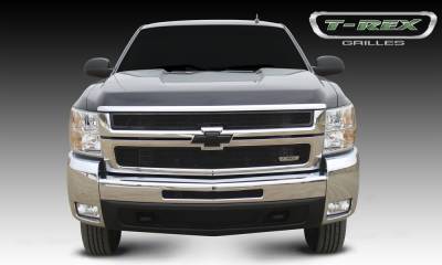 T-Rex 2007-2010 Silverado HD  Upper Class STEEL BLACK Grille 51112