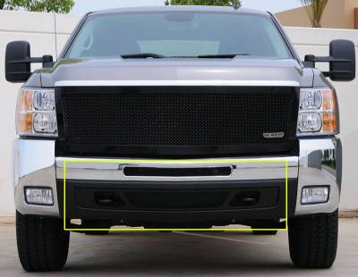 T-Rex 2007-2013 Silverado 1500  Upper Class STEEL BLACK BUMPER 52112