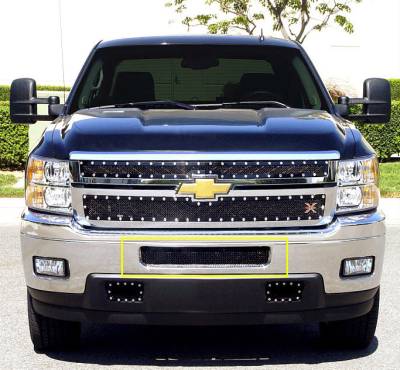 T-Rex 2011-2014 Silverado HD  Upper Class STEEL BLACK BUMPER 52114