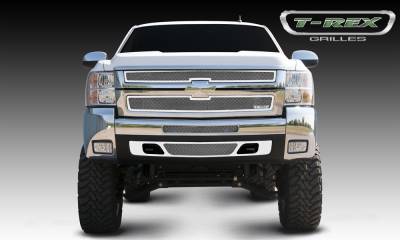 T-Rex 2007-2010 Silverado HD  Upper Class STAINLESS POLISHED Grille 54112