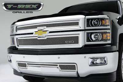 T-Rex 2014-2015 Silverado  Upper Class STAINLESS POLISHED Grille 54121