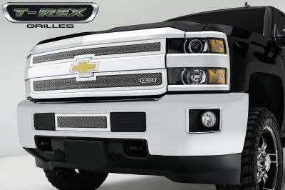 T-Rex 2015-2016 Silverado HD  Upper Class STAINLESS POLISHED Grille 54122